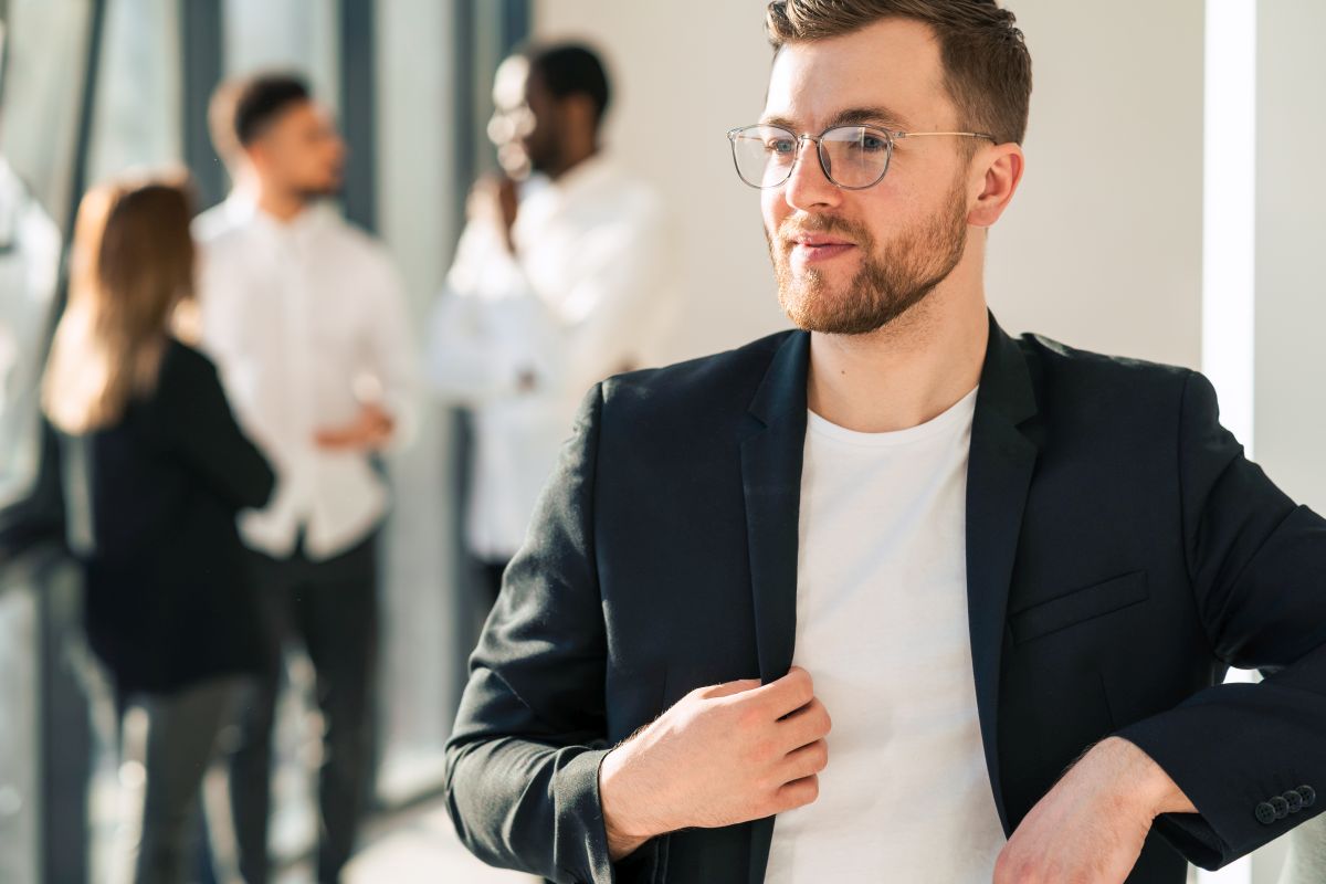 Marynarka męska czarna